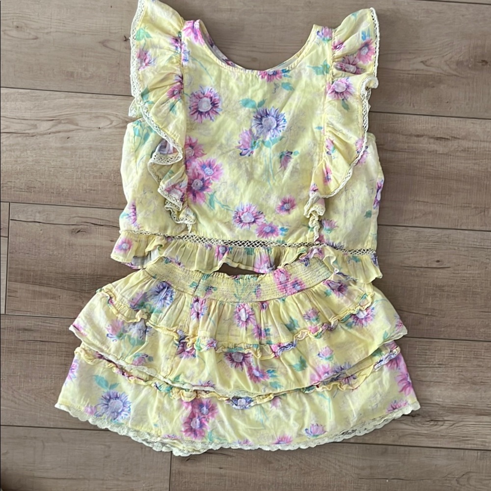 LoveShack Fancy skirt and top set